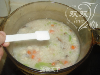 Mushroom Chicken Congee recipe