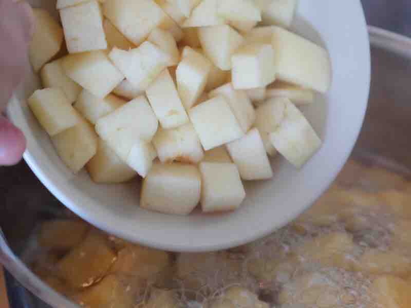 Peach Gum Apple Taro Balls recipe