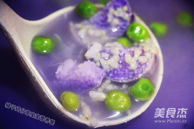 Porridge with Purple Yam and Pea recipe