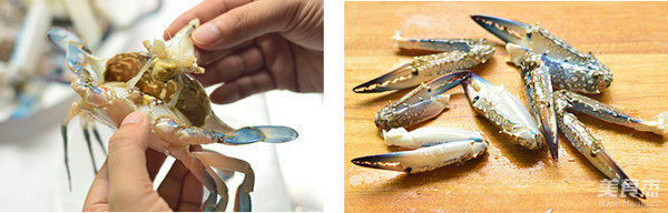 Fried Crab with Green Onion and Ginger recipe