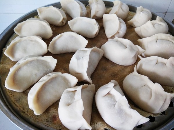 Steamed Dumplings with Pork and Sauerkraut recipe