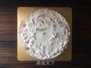 #四session Baking Contest and It's Love to Eat Festival# Strawberry Cream Chocolate Rimmed Cake recipe