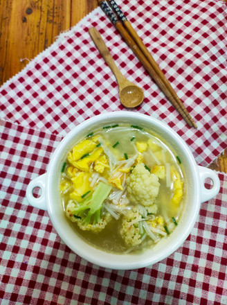 Organic Cauliflower Egg Soup recipe
