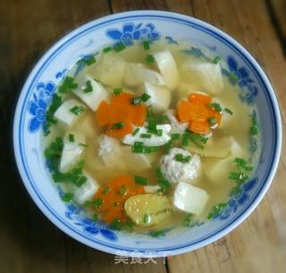 Chicken Ball Tofu Soup recipe