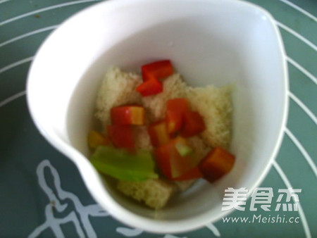 Mixed Vegetables, Whole Wheat Bread and Salty Pudding recipe