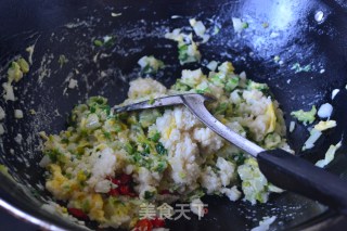 Stir-fried Okara with Yellow Cabbage recipe