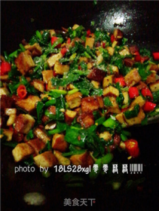 Private Kitchen: Stir-fried Tofu with Leeks recipe