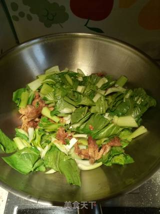 Stir-fried Rape with Hericium recipe