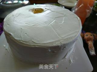 #aca Fourth Baking Contest and is Love to Eat Festival# Eight-inch Doll Birthday Cake recipe