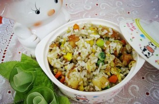 Fried Rice with Fritters recipe