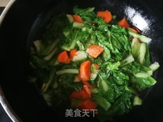 Stewed Tofu with Carrot and Cabbage recipe