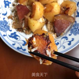 Bacon Pork Intestine Hole Potato recipe