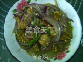 Fried Squid with Onion recipe