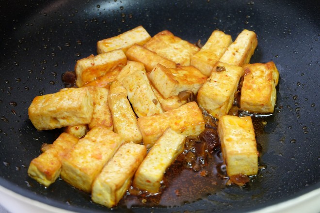 Fried Tofu with Orleans Mushroom Sauce recipe