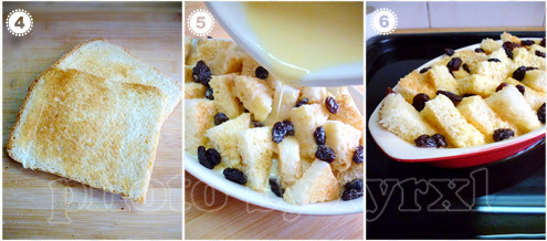 Black Raisin Bread Pudding recipe