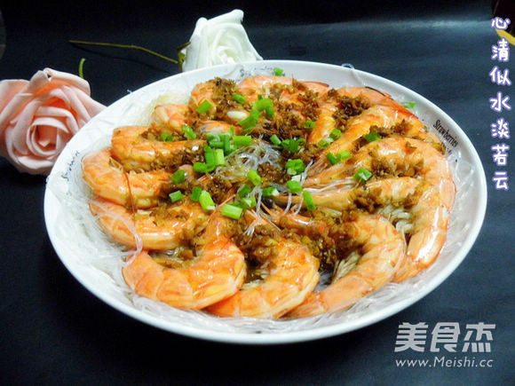 Steamed Shrimp with Garlic Vermicelli recipe