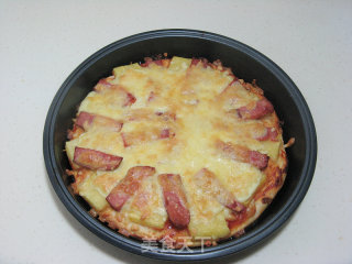 Pineapple Ham Pizza recipe