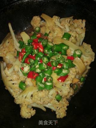 Stir-fried Cauliflower with Pork Belly recipe