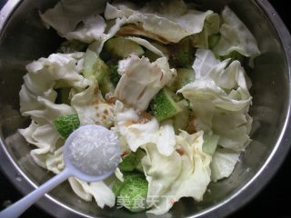 Shredded Cabbage and Patted Cucumber recipe