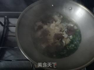 Duck Blood Tofu Soup recipe