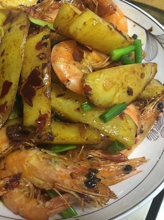Potato Griddle Shrimp