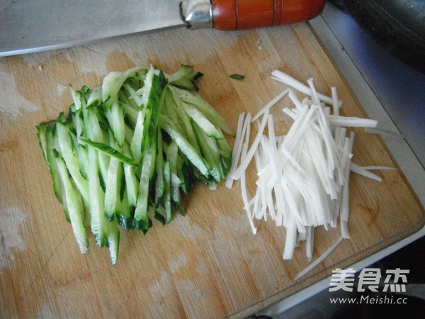 Tofu with Cabbage Heart and Cucumber recipe