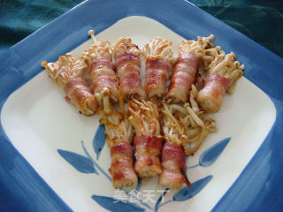Bacon Enoki Mushroom Roll recipe