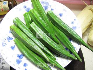Steamed Okra with Garlic Vermicelli recipe