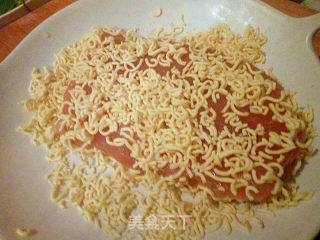 Golden Instant Noodle Chicken Chop recipe