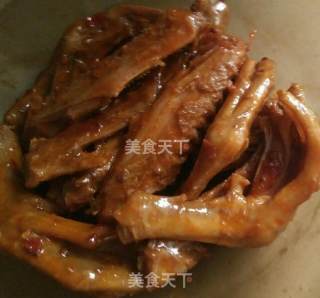 Roasted Duck Feet and Duck Wings in Pixian Bean Sauce recipe