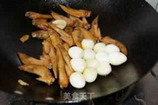 Braised Chicken Wing Tips with Quail Eggs recipe