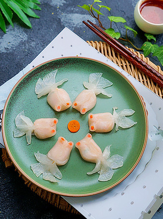 Bawang Supermarket|goldfish Crystal Steamed Dumplings recipe