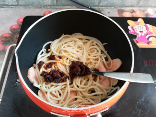 Pasta with Salmon Sausage and Mushroom Sauce recipe