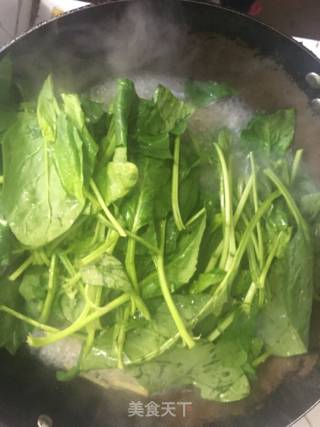 Spinach Stewed Vermicelli recipe