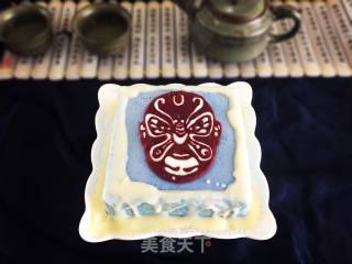 #aca Fourth Session Baking Contest# Makes Erotic Huai Jing Opera Mask Mousse Cake recipe