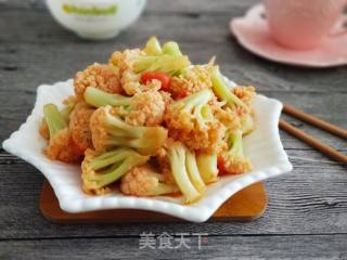 Stir-fried Cauliflower with Tomato recipe