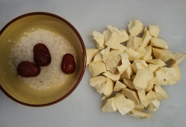 Peanut Sweet Potato Rice Porridge recipe