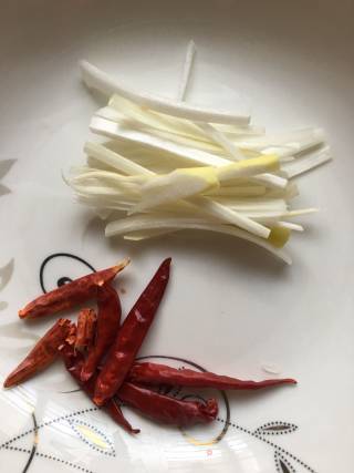 Vegetarian Stir-fried White Radish recipe