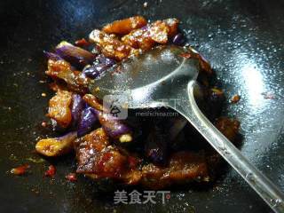 Fried Smoked Fish with Eggplant recipe