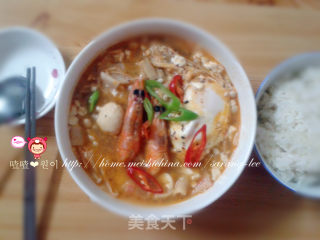 Korean Seafood Tofu Soup that Warms in Autumn~ recipe