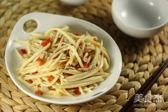 Stir-fried Shredded Pork with Chopped Pepper and Rice recipe