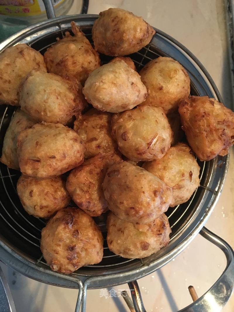 Fried Cabbage Vegetarian Meatballs recipe