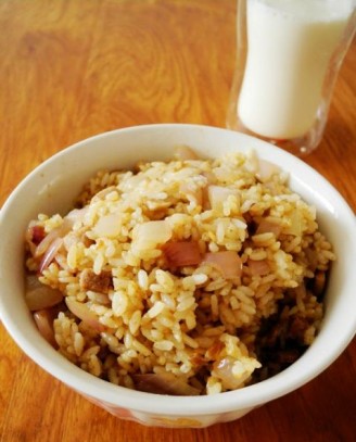 Fried Rice with Onion recipe