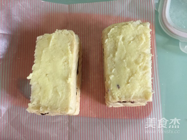 Purple Rice Cheese Toast recipe