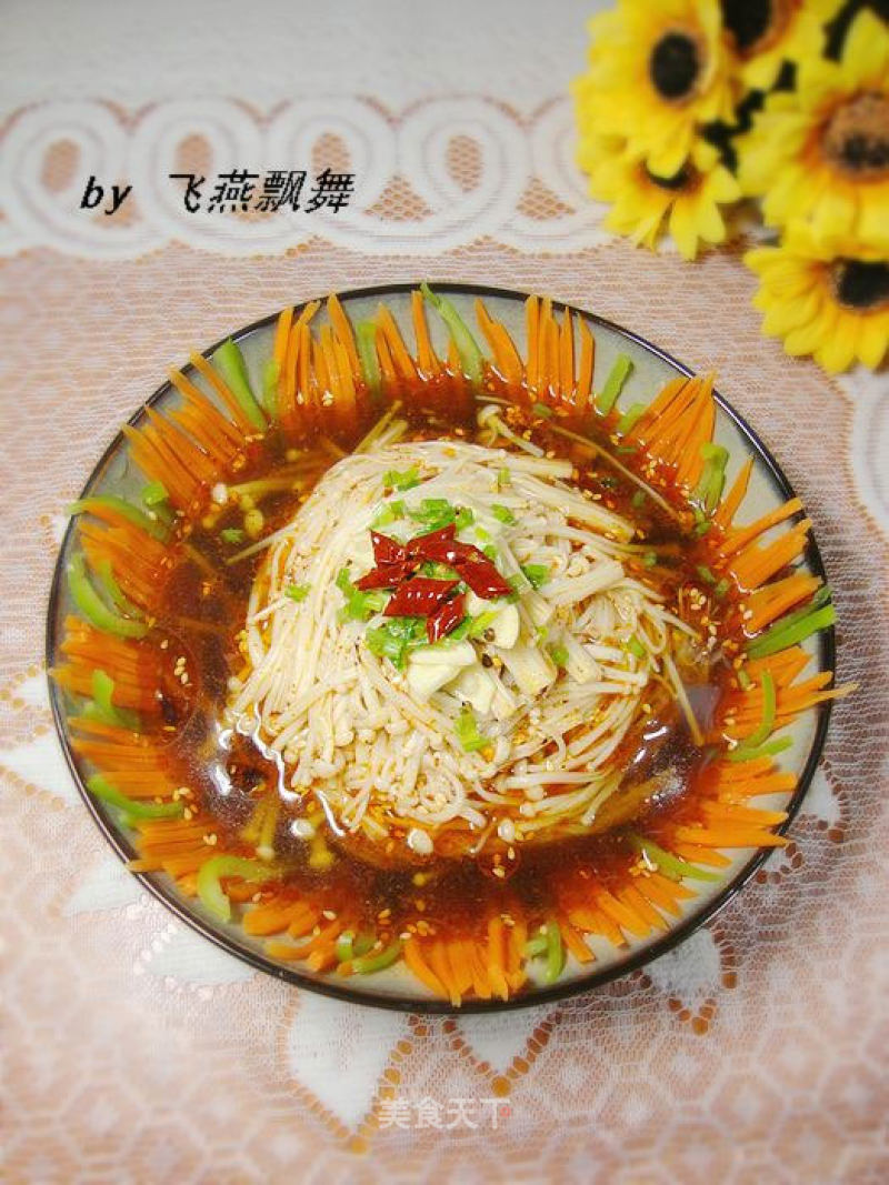 Refreshing Small Cold Dish---------【lao Mixed Enoki Mushroom】 recipe