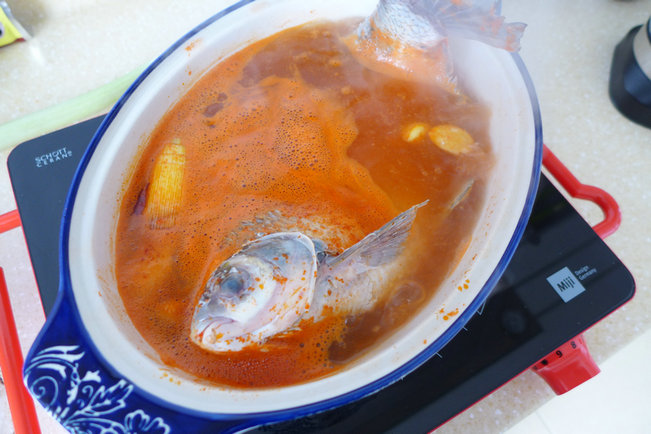 Wuchang Fish in Red Sour Soup recipe