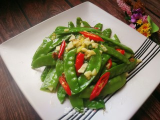 Garlic Snow Peas recipe