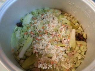 Rice Cooker with Minced Pork and Carob Rice recipe