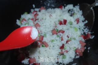 #米饭#red Sausage Fried Rice recipe