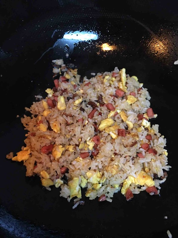 Fried Rice with Egg and Ham in Xo Sauce recipe